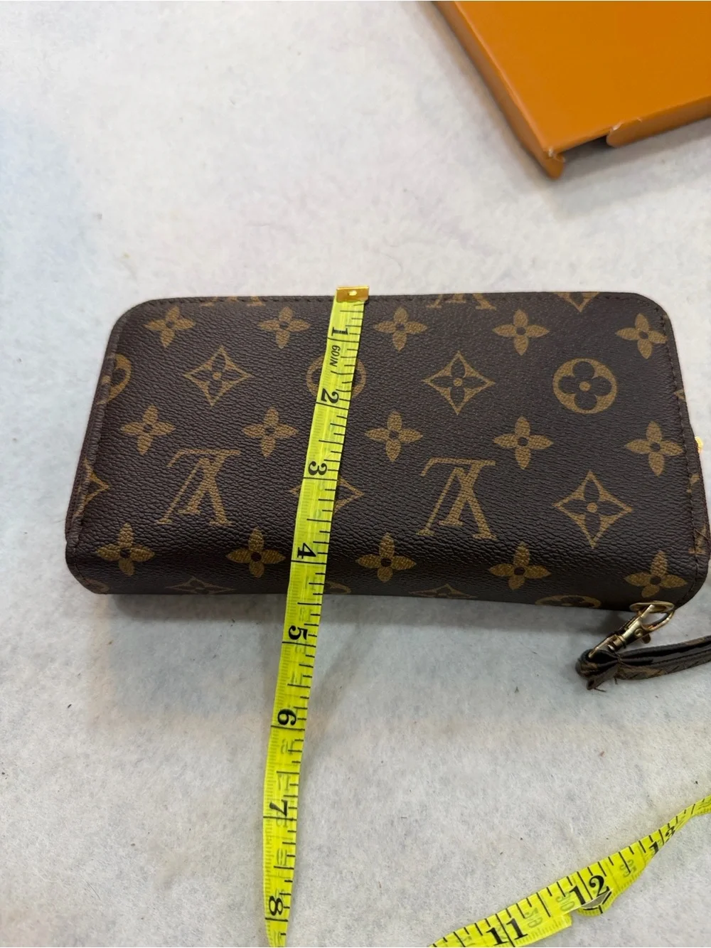 Brown‎ Monogram Zip Wallet with Wristlet